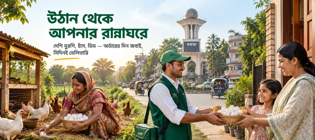 উঠান থেকে আপনার রান্নাঘরে — দেশি মুরগি, হাঁস, ডিম