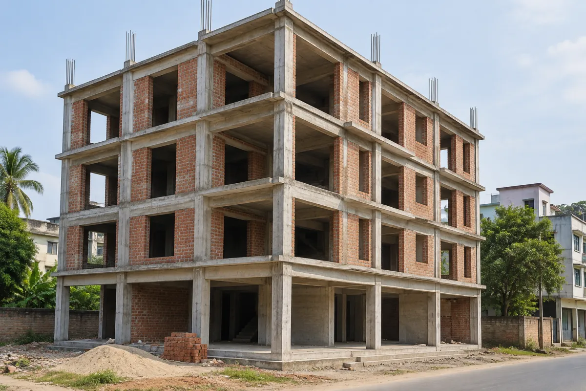 সাতমাথায় 4 তলা বাণিজ্যিক ভবন নির্মাণ — প্রতীকী ছবি